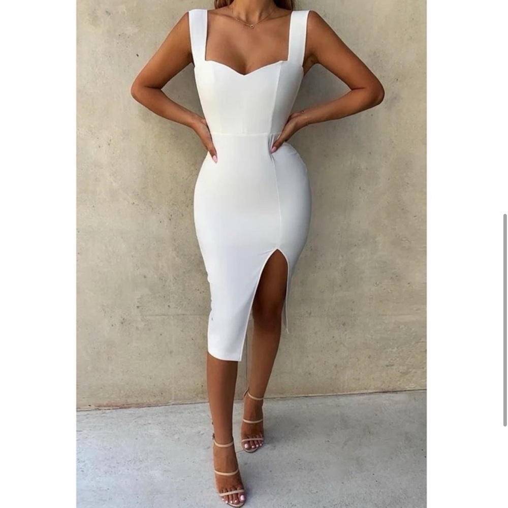 Nookie Divine Ivory Sweatheat Bridal Midi Dress